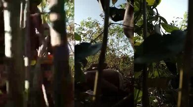 Mature Randi Bhabhi Satisfying Two Villager Boys Jungle